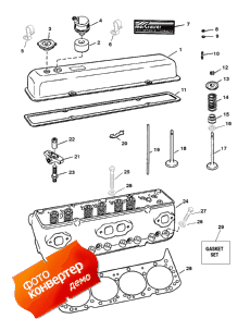 Cylinder Head/rocker Cover (serial # 0f348987 And Down) (������� ����� �������� / rocker ������ (serial # 0f348987 � Down))