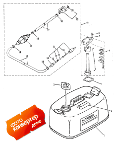 Fuel Tank And Fuel Line Assembly (original Equipment) 24 L. (   Fuel Line Assembly (original Equipment) 24 L.)