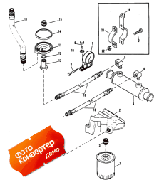Oil Filter And Adapter (serial #0f159999 And Below) (   Adapter (serial #0f159999  ))