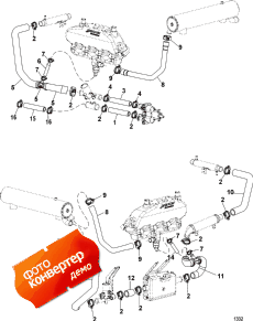 Raw Water Cooling System 1 (s/n 0m027850 & Below) (Raw Water  System 1 (s / n 0m027850 & ))