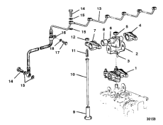 Rocker Arm And Oil Lines (  Oil Lines)