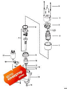 Starter Motor, Delco Remy Pg-260 -2.87 Inch Diameter End Cap ( , Delco Remy Pg-260 -2.87 Inch Dia End )