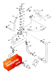Thermostat Housing And Water Hoses (��������� ������ � ������� ������s)