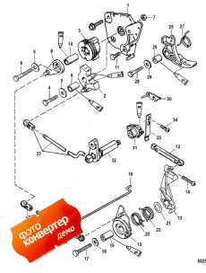 Throttle And Shift Linkage (tiller Handle) (    ())