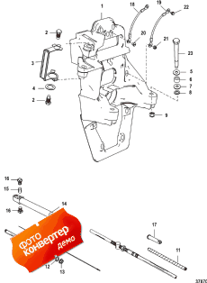 Transom Plate And Shift Cable (Transom    )