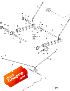 Trim Cylinders And Hydraulic Hoses (standard Transoms) ( s  Hydraulic s ( Transoms))