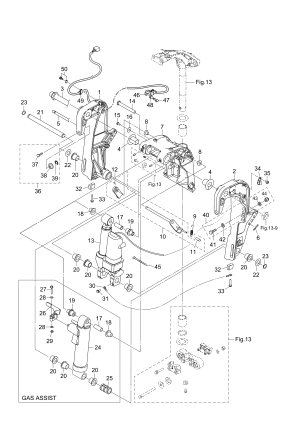 Fig.14 Bracket (ptt / Gas Assist) <br /> Fig.14  (ptt / Gas Assist)