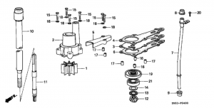   /   (bf6b / bx / d6,bf8ax / b / bx) (Water Pump / Vertical Shaft (bf6b / Bx / D6,bf8ax / B / Bx))