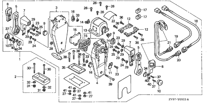  BF20A2 -   (,  ) () - Remote Control (top Mount Dual Type) (left)
