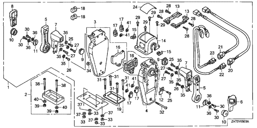      BF25D4 - Remote Control (top Mount Dual Type) (left)