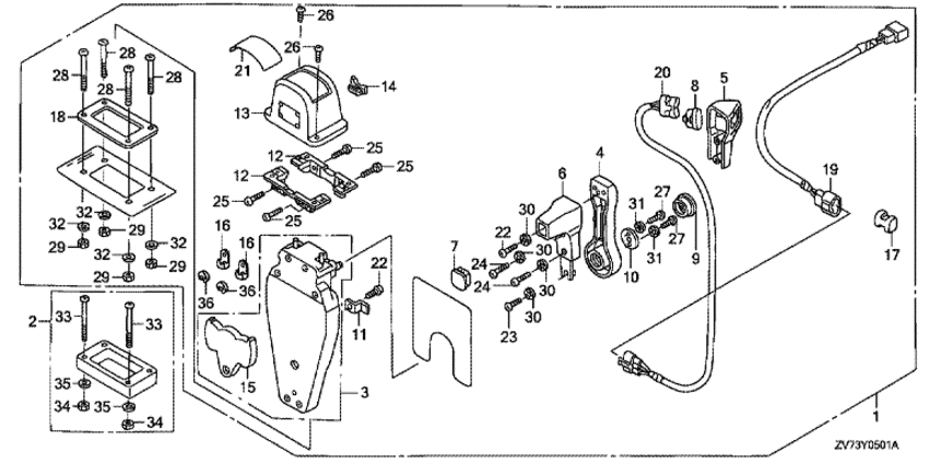     BF25D4 - Remote Control (top Mount Single Type) (left) /   (, ,  )