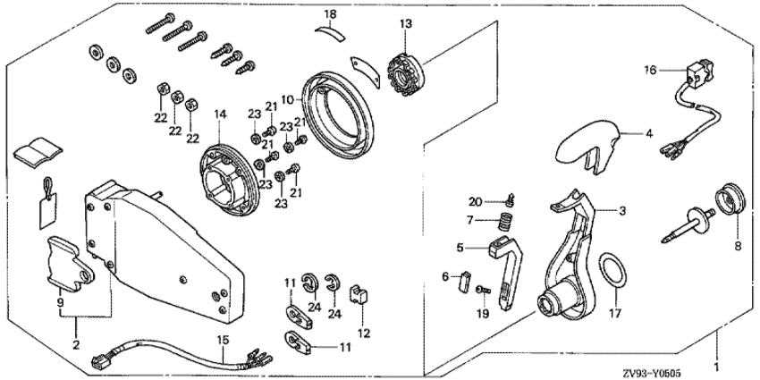    BF25AX - Remote Control (flush Mount Type) (left) /   (,  )
