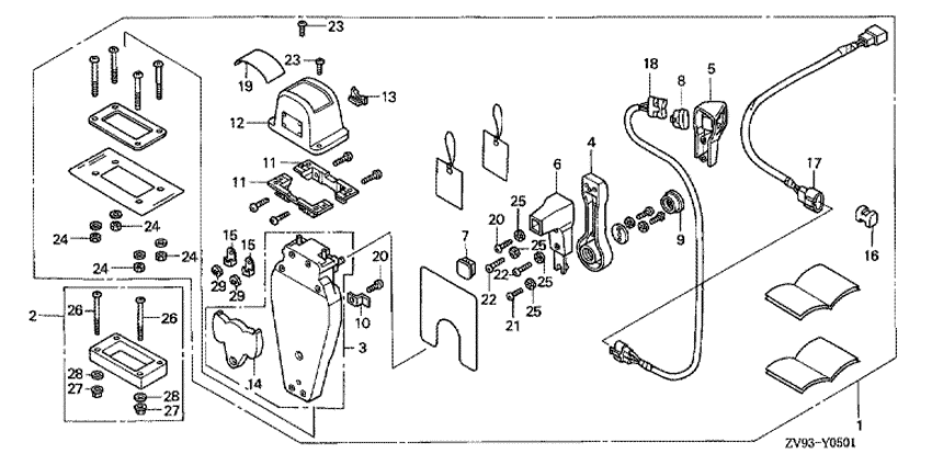   BF30AX - Remote Control (top Mount Single Type) (left) -   (, ,  )