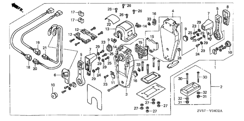   BF40A2 - Remote Control (top Mount Dual Type) (right) /   (, ,  )