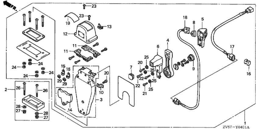       BF40AX - Remote Control (top Mount Single Type) (left) -   (, ,  )