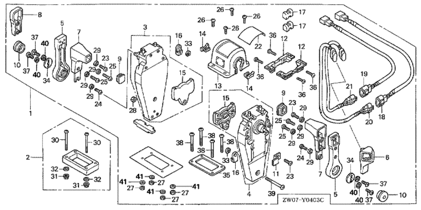  4x-  BF75A2 - Remote Control (top Mount Dual Type) (left) /   (,  ) ()