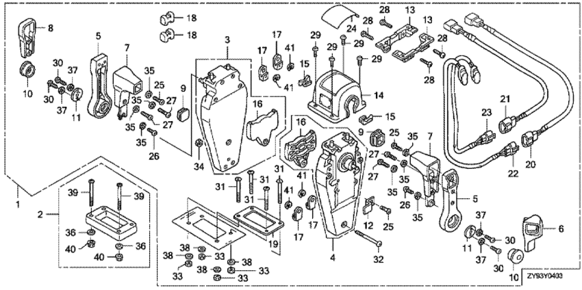    BF90DK0 - Remote Control (top Mount Dual Type) (left)