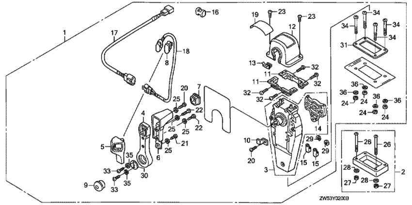       BF115A1 - Remote Control (top Mount Single Type) (right)