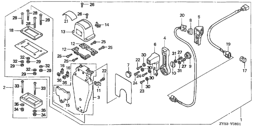   4x-  BF135A4 -   (, ,  ) / Remote Control (top Mount Single Type) (left)