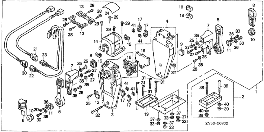  4x-  BF150A4 -   (, ,  ) / Remote Control (top Mount Dual Type) (right)