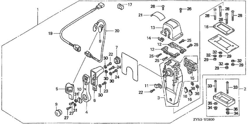     BF150A4 -   (, ,  ) - Remote Control (top Mount Single Type) (right)