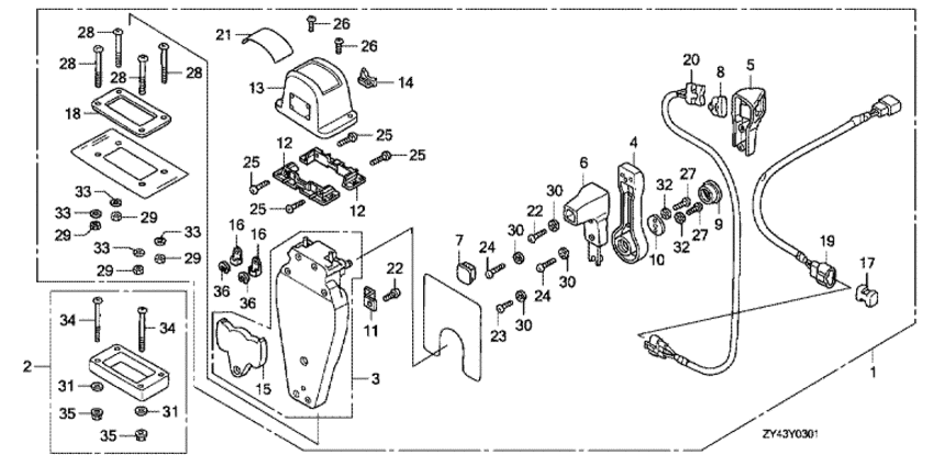     BF225AK1 -   (, ,  ) / Remote Control (top Mount Single Type) (left)