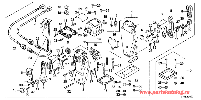  4x-   BF225AK3 - Fop-3-2 Double Type Remote Control Top Mount (Right)