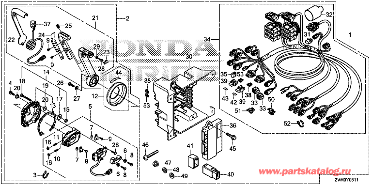  4x-   BF225D - Fop-3-11  (  - ) (Main) (Dbw) <br /> Fop-3-11 Remote Control (Flush Mounting, Type) (Main) (Dbw)