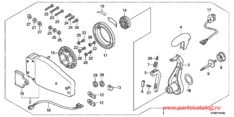  4-   BF90DK5 - Fop-4-5 Flush Type Remote Control Top Mount (Left) / Fop-4-5   ( , )