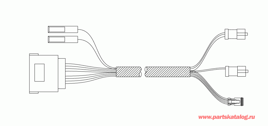 �������� ����� Evinrude B10EGL4ABA  - mws To Portable Adapter Harness / mws To Portable Adapter ���� ��������