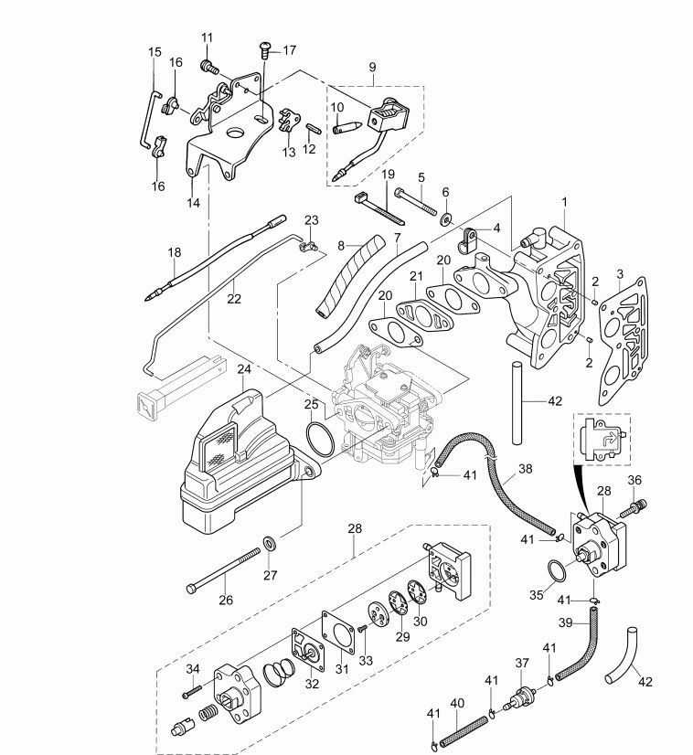     B10RG4ABA  -   &   / intake Manifold & Fuel Pump