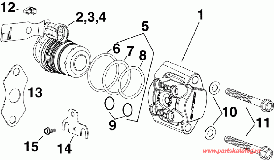   EVINRUDE E175DSLABG  - fuel Injector