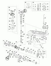 07-1_, O-type,   (07-1_gearcase, O-type, Counter Rotation)