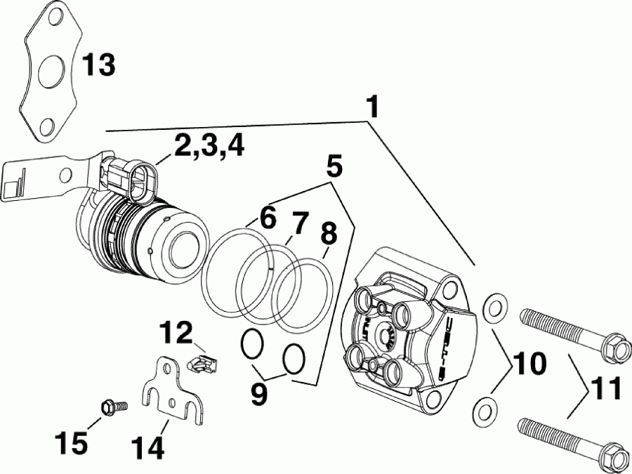  Evinrude E50DSLAFB  -   / fuel Injector