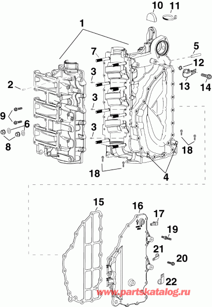   E65GLAFB  - cylinder & Crankcase -  &  