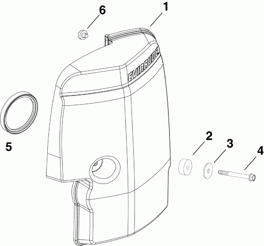   EVINRUDE E75DSLAFB  - air Silencer / air 