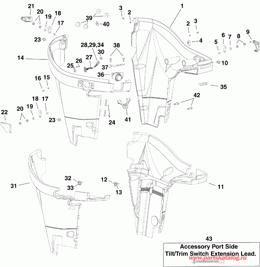 ����� ������� DE300CXIIC  - wer ������ ��������� (�����) / wer Engine Cover