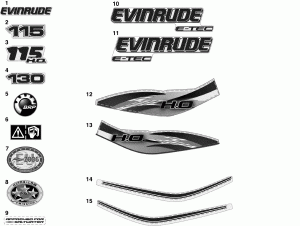  -  (Decals - White)