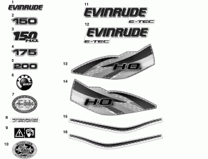  -  (Decals - White)