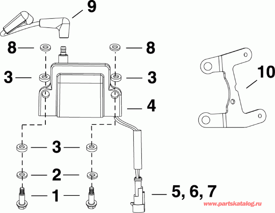  EVINRUDE E25DPSLIIS  - nition Coil