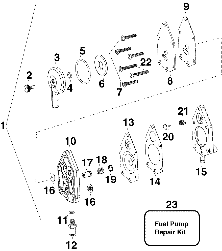   EVINRUDE E50DTLIIA  - el Lift Pump / el Lift 