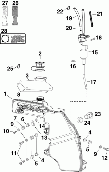    Evinrude E60DPLIIS  - l Tank &  / l Tank & Pump