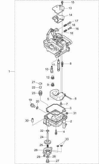   Evinrude B15TE4INS  -    / carburetor Assembly