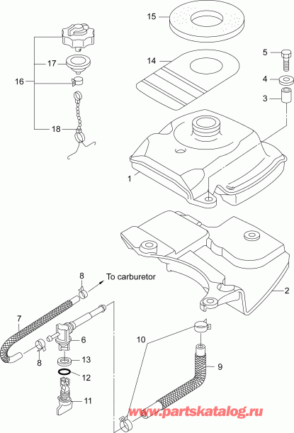   EVINRUDE B3R4INS  -     / fuel Tank Assembly