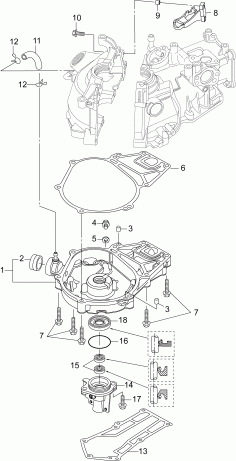  EVINRUDE B3R4INS  - oil Pan -  