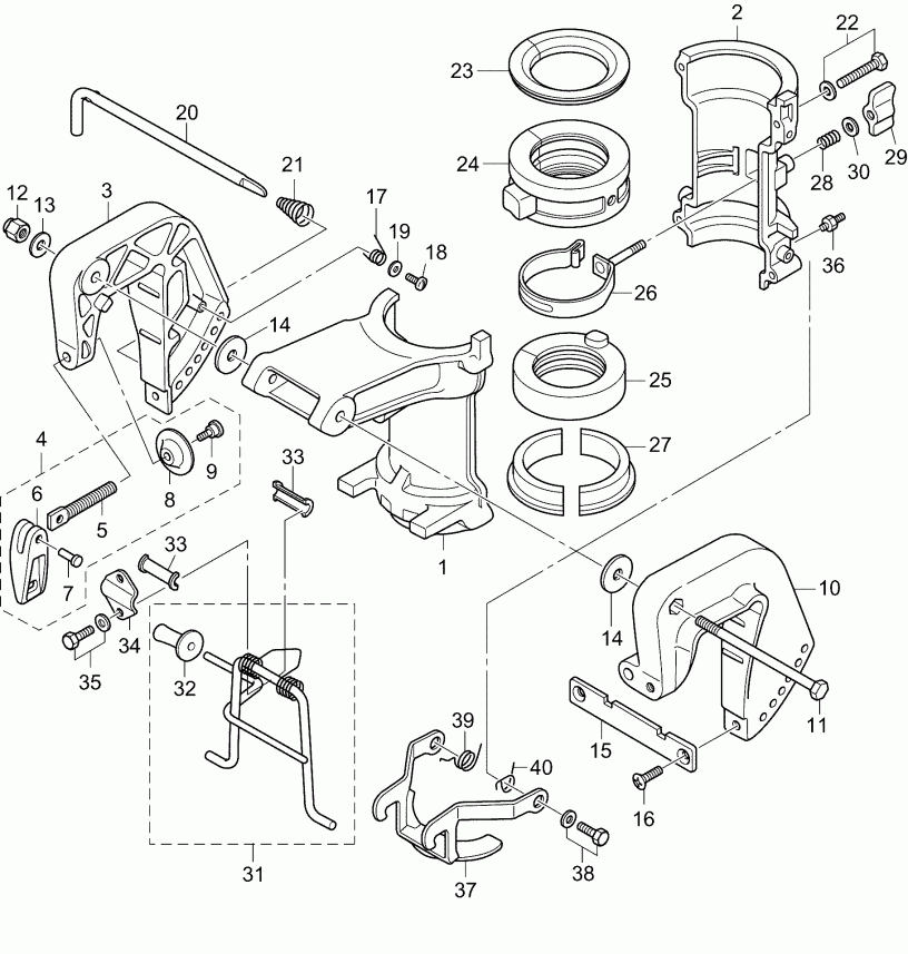   B4R4INS  - stern &   - stern & Swivel Bracket