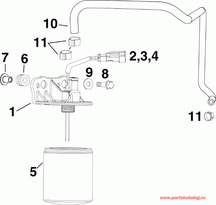 ����� Evinrude E130DPXINA  - el Filter / el ������