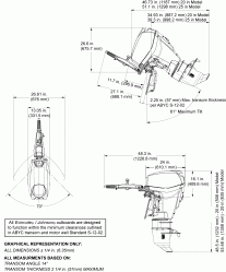   -  , Tiller Steer (Profile Drawing - Power Tilt, Tiller Steer)