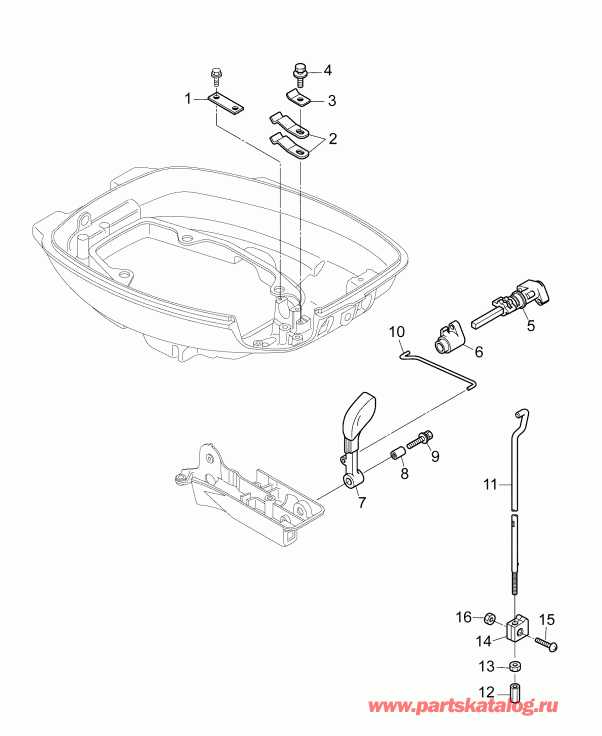   EVINRUDE B15RL4AAB  -   (tiller Models) - shift Linkage (tiller Models)