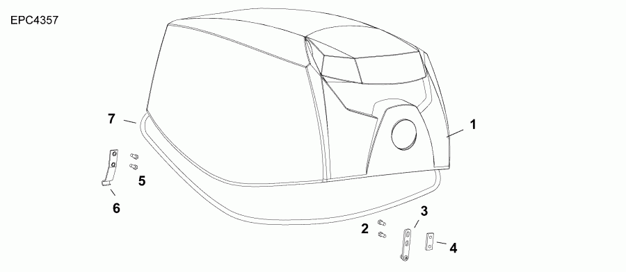  EVINRUDE E30MRLAAB  - ������ ��������� (�����) / engine Cover
